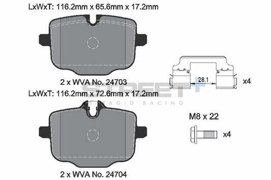 Pachet optimizare forta franare punte spate BMW M2/M3/M4 G8X